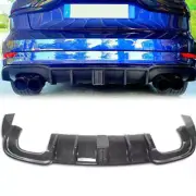 Carbon Fiber Leading Light Rear Bumper Splitter Lip For Audi A3 S3 17-20