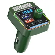 Car Radio Bluetooth Adapter Charger: Wireless FM Transmitter Handsfree Phone ...