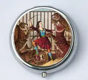 Lion Tamer Circus PILL CASE pillbox pill box holder circus sideshow