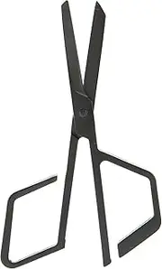 Stainless Steel Nose Hair Scissors Sharp Facial Hair Trimming Scissors Black