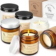 WOTOW 6 Pack Candles for Home Scented – 3.5oz / 100g Soy Wax Aromatherapy Jar Candles - Scented Gift Set for Birthday Christmas Thanksgiving Mother's Day