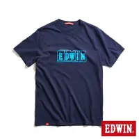 在飛比找Yahoo奇摩購物中心優惠-EDWIN 網路獨家 模型LOGO短袖T恤-中性-丈青色