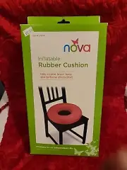 NOVA Inflatable Rubber Cushion Back Tailbone Red New In Box