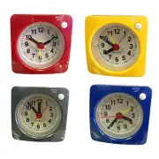 Silent Plastic Mini Alarm Clock for Frequent Travelers and Bedside Use
