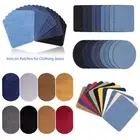 10Pcs Iron on Patches for Jeans Trousers Denim Suede Fabric Patch Quick Fix DIY