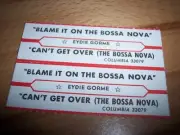 2 Eydie Gorme Blame It On The Bossa Nova / Can't Get Over Jukebox Title Strips