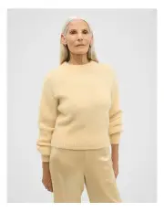 [Seed Heritage] Lofty Crew Neck Knit Jumper in Yellow