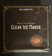 Clear Round Ice Ball Mold Maker QB Kraftz NEW Cocktail Whiskey Freezer SILICONE