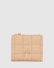 Nude Han Square Quilt Mini Wallet