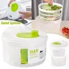 AU Salad Spinner Vegetable Lettuce Washer Dryer Serving Bowl Container Large NEW
