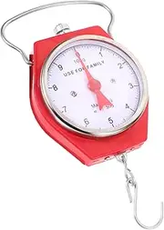 [WOONEKY] Portable Fish Scale Spring Dial Hanging Weighing Scale for Kitchen Lightweight Easy to Clean