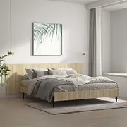 Sonoma Oak King Headboard Wall Mounted 240x1.5x80 cm, Headboard for Bed Frame, Adjustable, Upholstered, Size Headboards, Wood Head Board, Wall, Head Tall