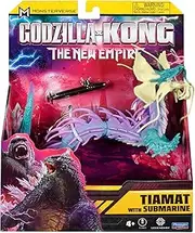 MonsterVerse Godzilla x Kong: The New Empire, 6-Inch Tiamat Action Figure Toy, Iconic Collectable Movie Character, Includes 2.5-Inch Submarine Accessory, Suitable for Ages 4 Years+