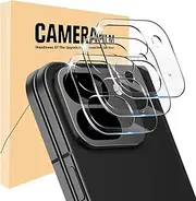 3 Pack for Google Pixel 9 Pro Fold Camera Lens Protector,Tempered Glass 9 Hardness,Anti-Scratch High Definition Camera Screen Protector for Pixel 9 Pro Fold