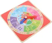 Kisangel Learning Clock Bright Educational Tool for Recognize Numbers Understand for Kindergarten Early Learning Activities