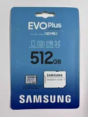 New Samsung EVO Plus 512GB microSDXC UHS-I Memory Card MB-MC512KA/AM