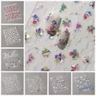 Diamond Pearl Flower Flower Nail Stickers Flower Nail Accessories Nail Salon