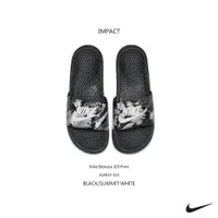 在飛比找蝦皮商城優惠-Nike Benassi JDI Print 花卉 黑 涼鞋