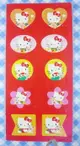 【震撼精品百貨】Hello Kitty 凱蒂貓 KITTY貼紙-紅底10格 震撼日式精品百貨
