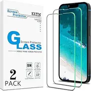 KATIN (2 Pack) Tempered Glass for iPhone 14 Plus 6.7-Inch Screen Protector, Anti Scratch, Bubble Free, Case Friendly