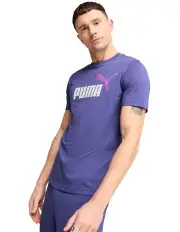 [PUMA] Ess 2 Colour No. 1 Logo Tee in Blue