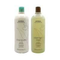 在飛比找momo購物網優惠-【AVEDA】純香/迷迭薄荷洗髮精 1000ml(兩款任選 