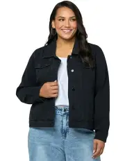 [Indigo Tonic] Denise Denim Jacket in Black
