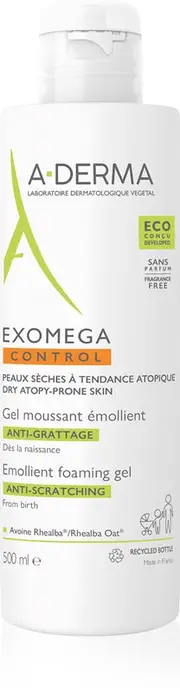 [Aderma] A-Derma Exomega Control Emollient Foaming Gel 500ml