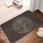 Doormat Bath Mat The Hammer Viking Brown Leather Floor Carpet Welcome Rug Home