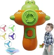 HOFFTI Light Up Spin Tops for Kids | LED Flashing Rotating Toys,Flashing Spin LED Rotating Toys, Animal Spinner Tops Fun LED Animal Spinner for Kids