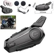 Universal Motorcycle BT Intercom with Helmet BT Headset Waterproof ATV Dirt Bike