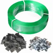 1.2KM Heavy Duty PET/PP Strap+1K Clips+1K Corner Guard for Carton Box Strapping