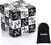 QuadPro 30 Pieces Dice Counters Token Dice Set D6 Dice Cube Compatible with MTG, CCG, Card Gaming Accessory