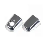 Left Right Door Outer Handle Chrome Cap Cover for Sport Montero 2008-2015 L200 Triton 2005-2015 Chrome silver