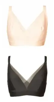 CHANTELLE pre-shaped women's bra without underwire, raw cut triangle article 12B