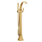 MOEN Voss Tub Filler Trim Plus Handshower In Brushed Gold W/ Valve