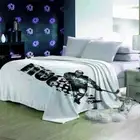 Panda Mouse Simple Gradient Color 3D Warm Plush Fleece Blanket Picnic Sofa Couch