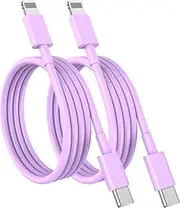 USB C to Lightning Cable (2pack 6ft), Apple MFi Certified iPhone Fast Charger 2m, Power Delivery Original Type C Charging Cord for Apple iPhone 13/12/11 Pro/11/XS MAX/XR/8/7/6s Plus,iPad