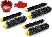 CauYien Roomba Replacement Brush Compatible with iRobot Roomba 600 and 700 Series 614 620 630 635 640 645 650 655 660 675 680 690 695 760 770 780 Vacuum Cleaner,3 Sets Bristle & Flexible Beater Brush