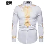 Men's casual fashion printed shirts printed shirts