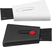 jojofuny 2pcs Multi-Functional Cleaning Brush: Telescopic Screen and Keyboard Cleaner for Laptop - PC Monitor Sweeping Tool - Keyboard Groove Brush