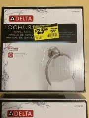 Delta Lochurst Towel Ring In SpotShield Brushed Nickel - Brand New