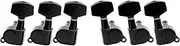 Musiclily 3L3R Sealed Guitar Tuners Tuning Pegs Machine Heads Set for Electric Acoustic Folk Guitar, Black Big Hex Button