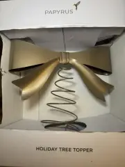 Gold Bow Tree Topper