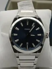 Fossil - Men's Everett Quartz Stainless Steel Three-Hand Watch, Silver 5300