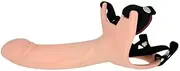 6 inch Silicone Hollow Strap On Harness - Erectile Dysfunction Aid Enhancer - Comfortable Strapon Adult Sex Toy