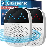 Ultrasonic Pest Repeller Plug-in: Mice & Rodent Repellent Indoor – Electronic Rat Repellent for Home, Get Rid of Roaches, Bugs, Mosquitoes, Ants & Flies – Safe & Humane, 2-Pack, Patent Pending