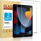 2 Pack Screen Protector for iPad 9th 8th 7th Generation 10.2 Inch Tempered Glass