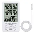 Neoteck LCD Digital Thermometer Hygrometer Humidity Meter Out/Indoor Temperature