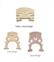 Violin / Viola / Cello Bridge for replacement, student, beginner, Ship from USA